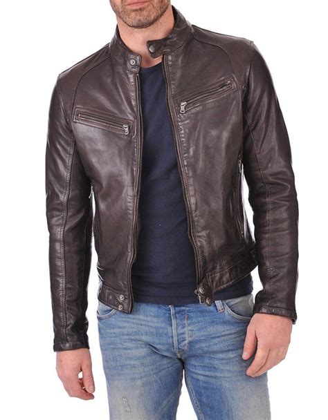 genuine leather bomber jacket men's.